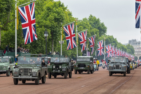 Land Rover Parade at the Queens Jubilee