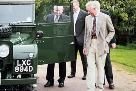 King Charles Land Rover Defender