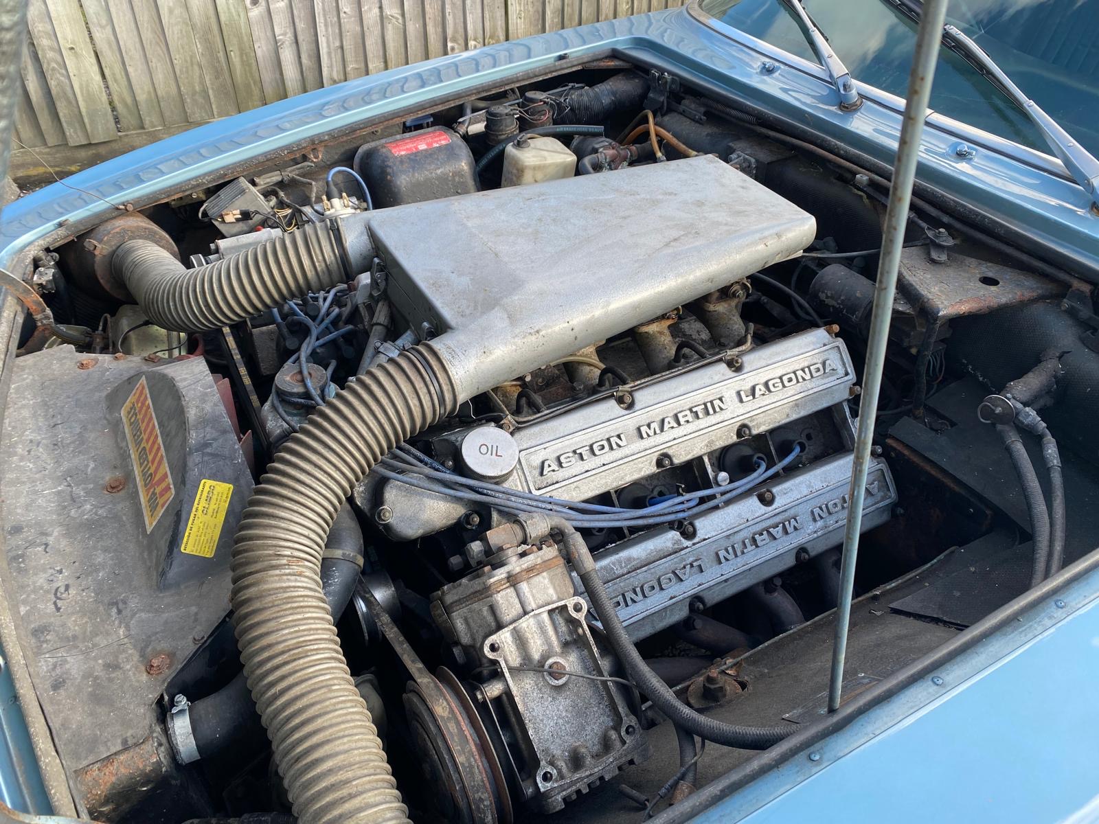 Aston Martin Engine in car