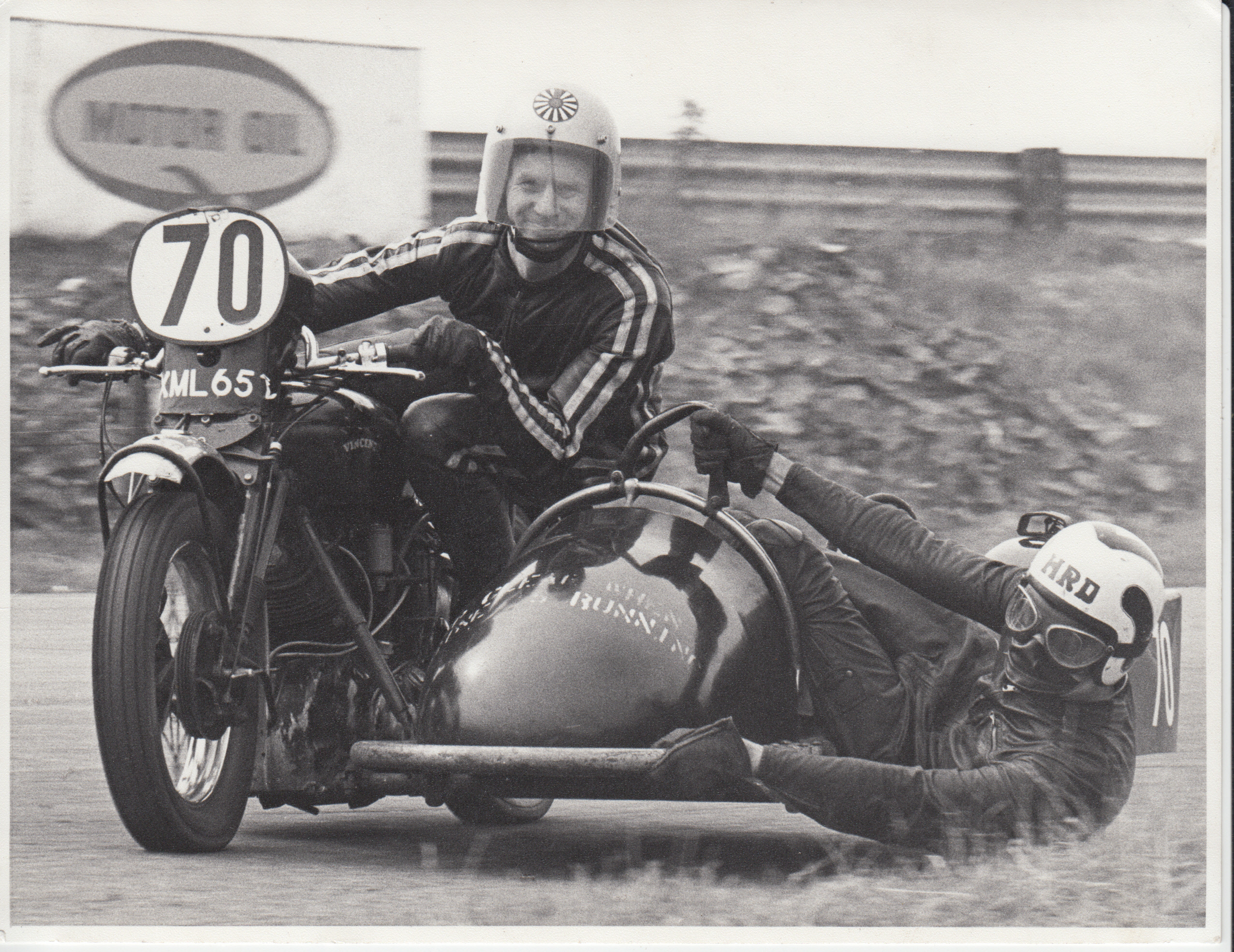 Vincent Series C Black Shadow Sidecar Racing