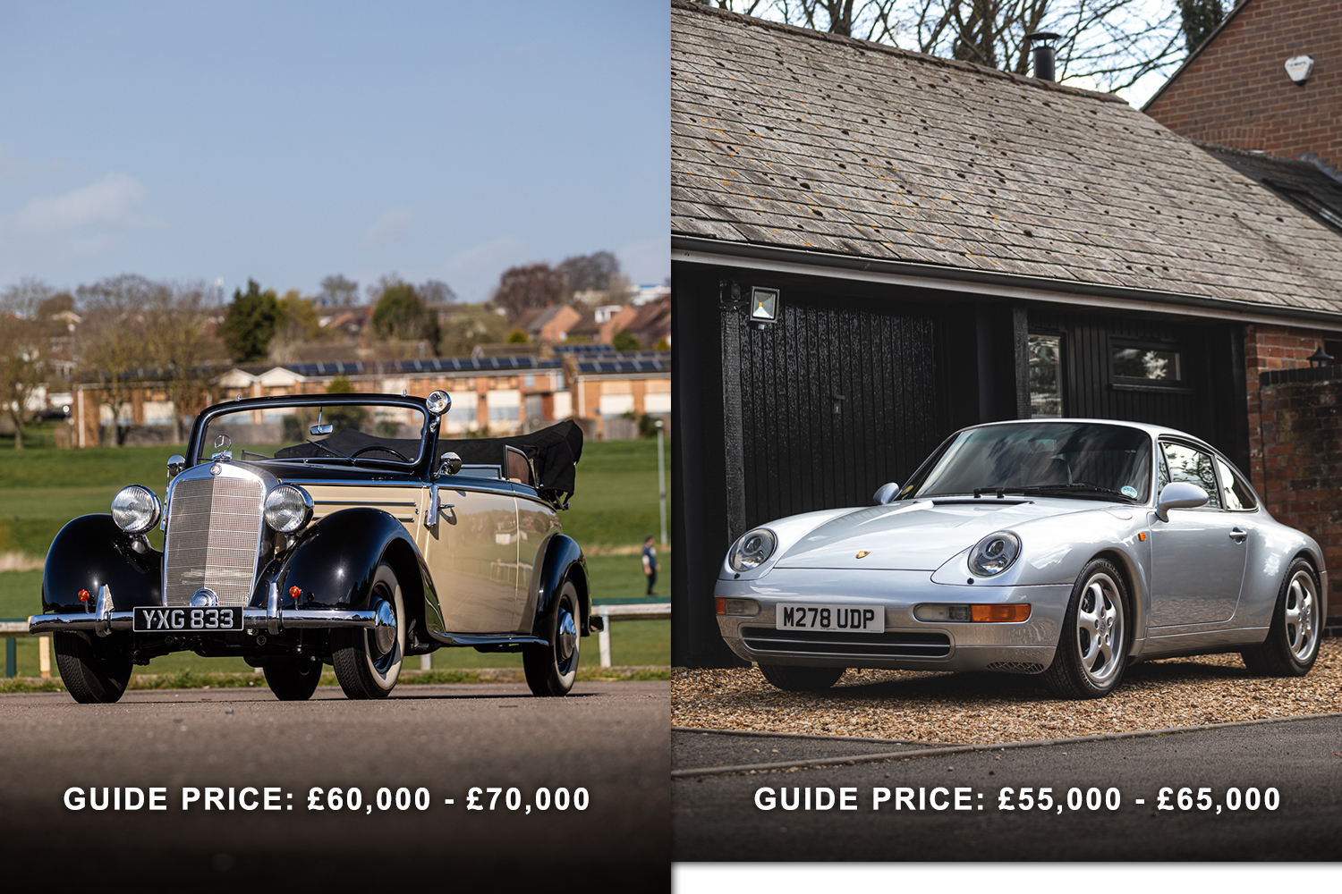 Stunning 1951 Mercedes and elegant 1995 Porsche up for sale