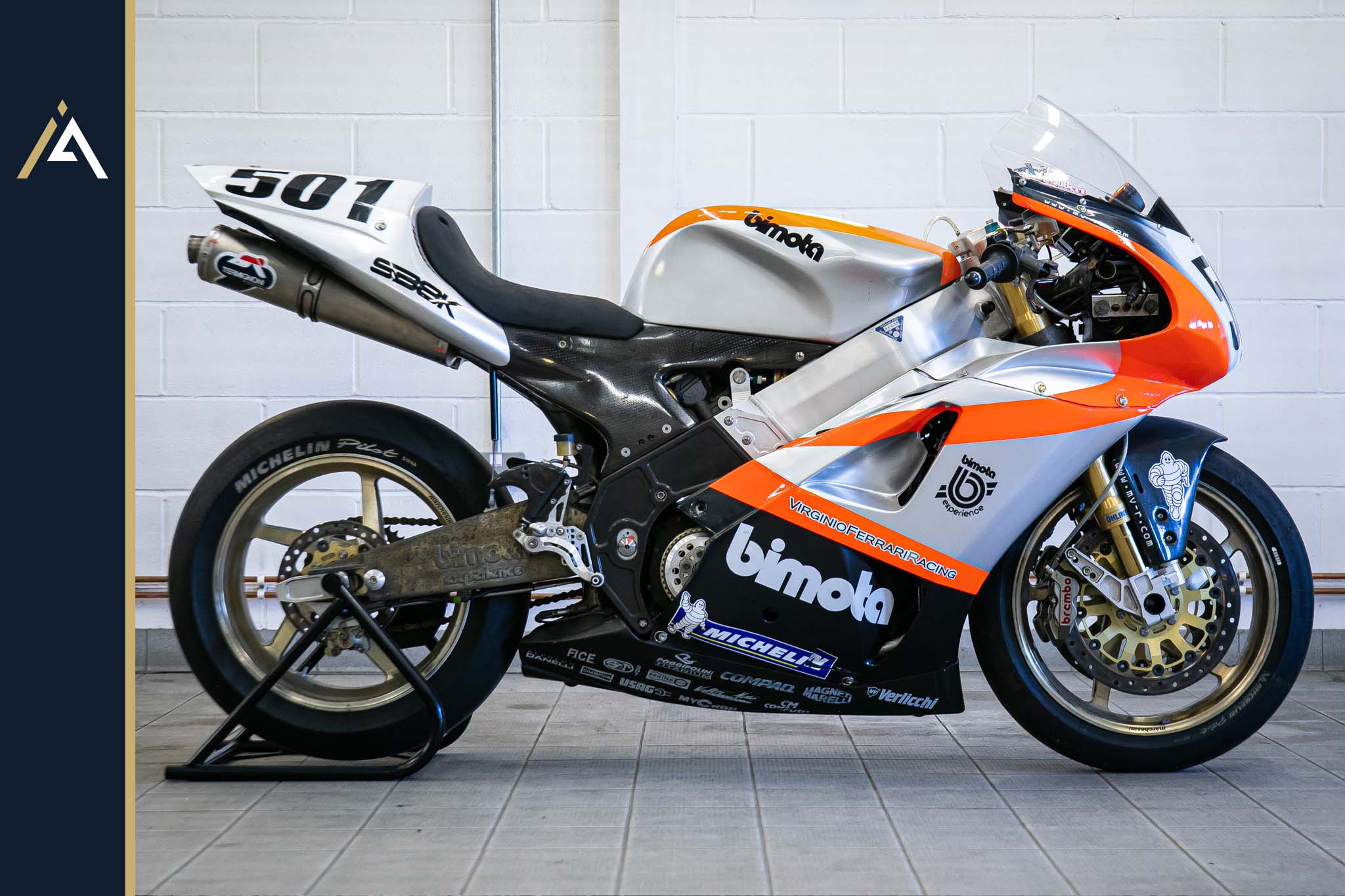 Anthony Gobert, the Late Australian Motorcycle Road Racer, Bimota Race Bike up For Auction at The Mcn London Bike Show with Iconic Auctioneers, 16th February